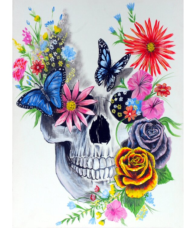 Sugar Skull by Ed Capeau Painting Print on Canvas